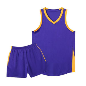 Conjunto de uniforme de baloncesto personalizado de alta calidad 100% poliéster nuevo diseño Reversible al por mayor - Product Image 2