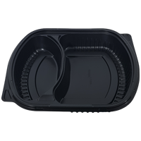 Divan Ambalaj 47T006 Conteneurs de stockage à froid en plastique PP durable, de qualité alimentaire, épaisseur 5 mm, à deux compartiments, pour viande, poisson, volaille