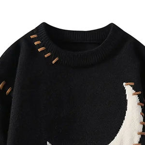 Pull Homme Décontracté Coupe Ample Ourlet Asymétrique Décontracté Poignets Côtelés Coton Doux Causal Smart Pullover - Product Image 3