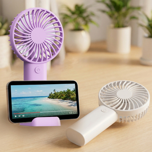<strong>2026</strong> Summer Handheld Pocket Air Cooler Fan High Quality Plastic USB Power <strong>for</strong> Outdoor Hotel RV Use Gifts - Product Image 1