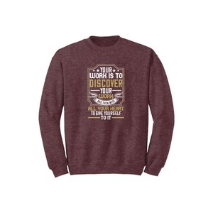 Sudadera de mezcla de algodón con estampado de temas de Buda, 12 opciones de color, estilo informal 260-280 GSM, colocación de diseño personalizable para invierno - Product Image 1