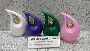 Multi Color Teardrop Adult Cremation <b>Urns</b> for Human Ashes <b>Large</b> Size Funeral Men and Women Jars With Bottom Threaded Lid <b>Urns</b> - Product Image 2