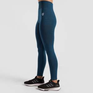 Leggings tricotés sans couture Power Flex couleur bleue - Product Image 3