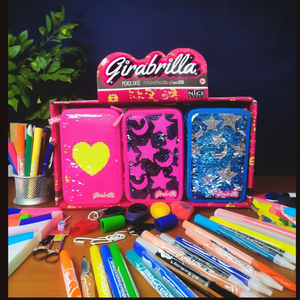 Estuche para lápices con 36 bolígrafos de colores y accesorios-GIRABRILLA Surtido 02556 - Product Image 3