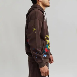 MOVATEXTILE Ensemble 2 pièces de jogging sportif décontracté pour hommes Survêtement Pantalon de survêtement à fermeture éclair Motif solide Caractéristiques imperméables - Product Image 4