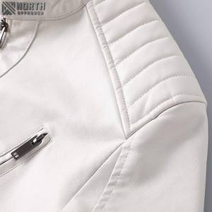 2025 chaquetas de cuero para hombre con logotipo personalizado de alta calidad nueva llegada OEM/ODM chaquetas de cuero de moda para hombre - Product Image 5