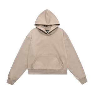 H5524 Nouveau Design Streetwear Vente en Gros Personnalisé 430 Gsm Coton Mélanges Fermeture Éclair Manchette Surdimensionné Hommes Hoodies Femmes Hoodies - Product Image 1