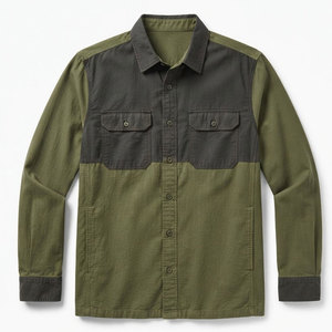 Chemise décontractée moderne pour homme, manches longues, boutonnée, en coton léger, vêtement tendance pour tous les jours et les activités de plein air - Product Image 1
