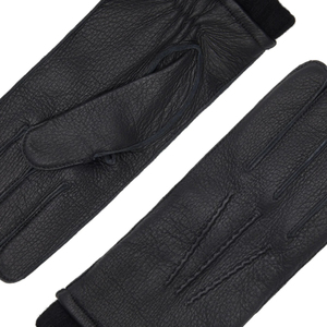 2026 nouveau élégant écran tactile tricoté doublure hiver en cuir véritable gants femmes et homme fabricant personnalisé hiver chaud gant - Product Image 5