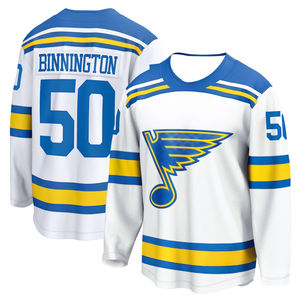 Maillot de hockey - Bleu avec des accents jaunes/blancs Logo classique Note Maillot athlétique Sublimation 3D HD 2026 - Product Image 5