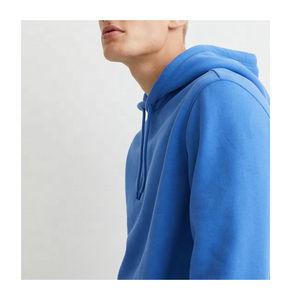 Sudadera con Capucha para Hombre, Color Azul Cielo, Manga Larga, Cierre de Cremallera, 100% Algodón, Impermeable, Disponible en Fábrica, Excelente Calidad, Gran Venta - Product Image 4