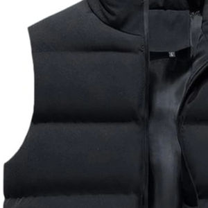 Haute qualité hiver chaud personnalisé grande taille décontracté solide sans manches hommes bouffantes vestes pour hommes - Product Image 6