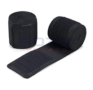 <b>High</b> Quality Soft Thick Lightweight Breathable Cotton <b>Knee</b> Wraps with Keep Warm Function for Weightlifting Gym Fitness Workout - Product Image 3