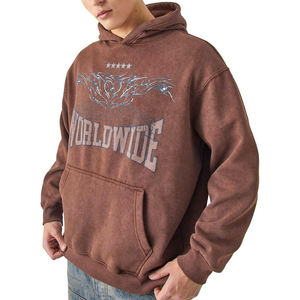 Sudadera con Capucha de Alta Calidad para Hombre, 100% Algodón, Corte Regular, Diseño Sólido, Transpirable, con Estampado, Estilo Urbano, Superventas - Product Image 1