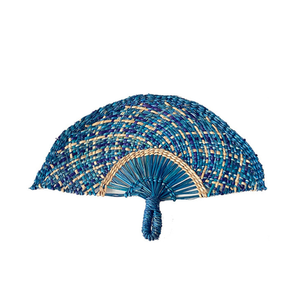 2024 ventilateur mural en jonc de mer rustique vente chaude ferme Boho cintre en bois charmant jonc de mer tenture murale décor avec fleur Art mur - Product Image 6