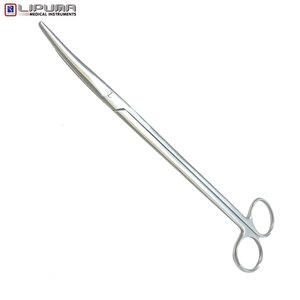 กรรไกรผ่าตัดสัตว์เลี้ยง LIPUMA คุณภาพสูง ขนาด 9 นิ้ว ทำจากเหล็กกล้าไร้สนิม แบบโค้ง สำหรับการผ่าตัดเนื้อเยื่อละเอียดอ่อน - Product Image 4