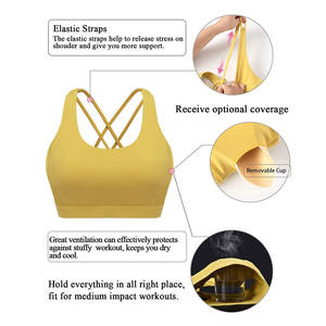 Sujetador deportivo de gimnasio y Fitness para mujer hecho a medida de alta calidad, ligero, transpirable, recién llegado, Sujetador deportivo de Yoga para adultos - Product Image 6