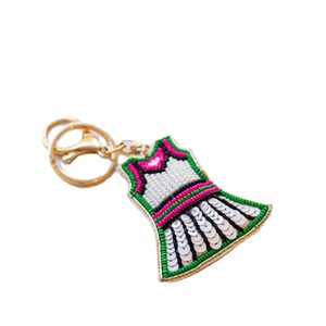 Artistic Woven Metal Carabiner Keychain with Color Changing <b>Cat</b> Pattern-Handmade Decoration - Product Image 6