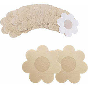 Protège-mamelons en silicone rembourrés, ruban adhésif invisible pour poitrine (lot de 10) avec coussinets non amovibles pour rallonges de soutien-gorge féminins - Product Image 5