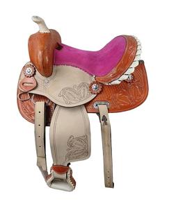 ชุดอานม้าหนังแท้คุณภาพพรีเมี่ยมเหมาะอย่างยิ่งสำหรับการแข่งแบบตะวันตกแบบมีความอดทนแบบอังกฤษสำหรับการขี่ม้า - Product Image 5