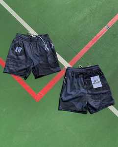 กางเกงขาสั้นผ้าโพลีเอสเตอร์สำหรับผู้ชายกางเกงเอวยางยืดปานกลางระบายอากาศได้ดีมี100% ออกแบบได้ตามต้องการลายลูกไม้ถักแบบเรียบง่ายแห้งเร็ว - Product Image 5