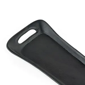 ถาดโลหะสำเร็จรูปสีเงินแบบพรีเมี่ยมสำหรับห้องครัวสไตล์บ้านทันสมัยใช้ในการเสิร์ฟของว่างเครื่องดื่มและรับประทานอาหารจากอินเดีย - Product Image 2