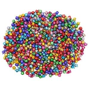 metal <b>Mini</b> Christmas Jingle Bells Golden Metal Beads for <b>Xmas</b> <b>Tree</b> Decoration Hanging Ornaments and Holiday Decor Items - Product Image 3