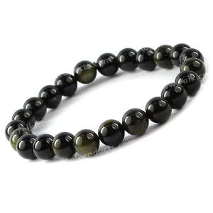 Pulsera de Cristal de Obsidiana Arcoíris, Piedra Preciosa Natural Curativa para Protección y Equilibrio Emocional - Product Image 2