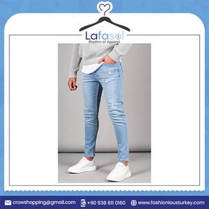 Nuevo Diseño de Jeans de Poliéster para Hombre de Corte Skinny Disponibles en Diferentes Colores y Tallas - Product Image 2