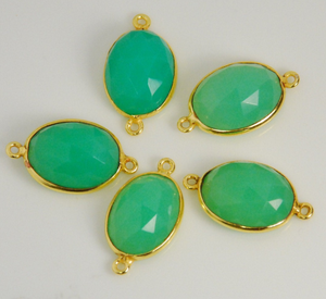 Handmade Vintage 8mm Blue Quartz Cut Gemstone Pendant Trendy Sterling Silver Brass Perfect Design Women's Jewelry Making <b>Gift</b> - Product Image 2