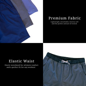 Short de jogging de gym High Street personnalisable pour homme séchage rapide double couche respirant polyester spandex solide sublimé basket-ball - Product Image 6