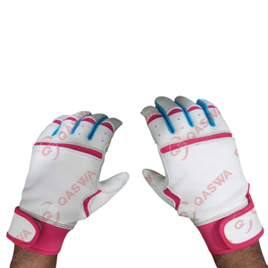 Gants de baseball softball personnalisés à manchette courte en cuir Tailles pour adultes et jeunes Gants de frappe de baseball en cuir véritable - Product Image 3