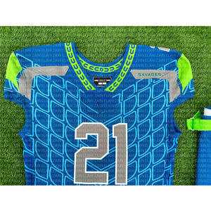 ชุดอเมริกันฟุตบอลพิมพ์ซับลิเมชันเต็มรูปแบบชุดอเมริกันฟุตบอลออกแบบได้ตามต้องการ - Product Image 4