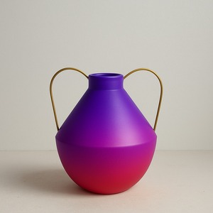 Florero de Metal Hecho a Mano Nórdico, Dos Tonos de Color, Resistente al Óxido, Ecológico, para Decoración del Hogar y Bodas - Product Image 5