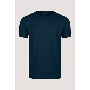 Summer Factory Black T <b>Shirt</b> Round Neck Cotton Jersey Regular-Fit Short-Sleeve Crewneck Tees 60% Cotton 40% Polyester T <b>Shirts</b> - Product Image 6