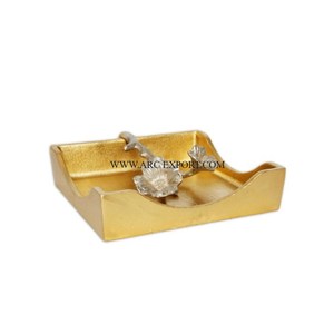 กล่องทิชชู่โลหะสีทองขนาดใหญ่ที่เก็บกระดาษในครัวแบบหรูหรา - Product Image 2