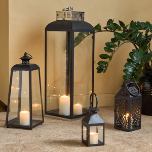 Aluminium Grave <b>Lantern</b> With Leaf Motif Custom Colours Indoor and Outdoor Home & Garden Decoration Lightning Classic Design - Product Image 3