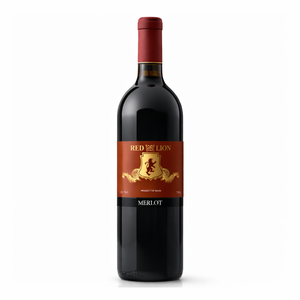Vino Tinto Red Lion Merlot, 100% Merlot, 13.13.5% ABV, Vino Tinto Español, 750 ml - Product Image 1