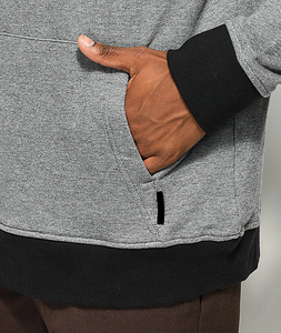 Sweat à capuche surdimensionné pour homme, matière personnalisée de haute qualité, polaire, tissu doux lavé personnalisé, pull d'hiver, technique brodée, uni - Product Image 4