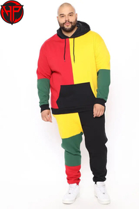 Chándal personalizado Flare Baggy Stacked Sweat Pant Sweatsuit Pullover Fleece Oversized Streetwear Sudadera con capucha y conjunto de pantalones de chándal - Product Image 2