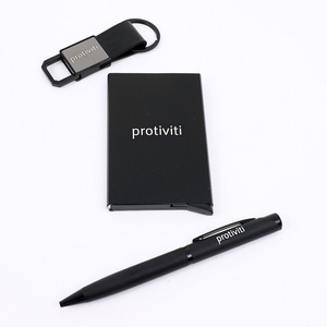 Juego de Regalo Empresarial Premium de 3 Piezas: Bolígrafo Metálico con Llavero Metálico y Tarjetero Metálico para Regalos Corporativos al Mejor Precio - Product Image 4