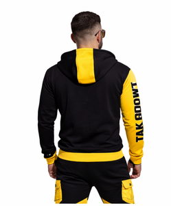 Conjunto Deportivo de Invierno para Hombre, con Logotipo Personalizado, Ropa Deportiva Urbana, Sudadera con Capucha y Pantalones Jogger, Dos Piezas, 100% Algodón - Product Image 2