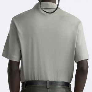 2025 verano hombres Casual manga corta para Polo camiseta de alta calidad logotipo personalizado al por mayor patrón sólido barato para usar - Product Image 2