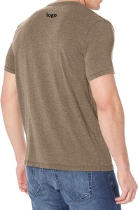 Fabricant de gros logo personnalisé T-shirt unisexe à col en V durable et respirant à manches courtes nouveau design - Product Image 4