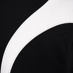 T-shirt noir surdimensionné pour homme avec col rond imprimé, manches courtes, style streetwear, respirant, en coton 240g - Product Image 6