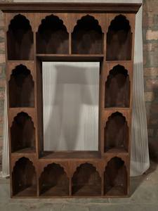 Elegante Estantería de Madera con 12 Arcos - Estantería de Madera Maciza de Primera Calidad - Estante de Almacenamiento de Libros Elegante y Duradero - Product Image 5