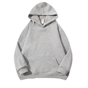 Sweat-shirts à capuche pour hommes en coton lourd uni surdimensionné avec logo personnalisé 430 Gsm - Product Image 5