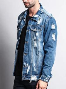 Top Tendance Élégant Lavé Jeans Homme Vestes En Coton Biologique Denim Hommes Vestes De Qualité Premium Veste En Gros Pour Hommes - Product Image 6