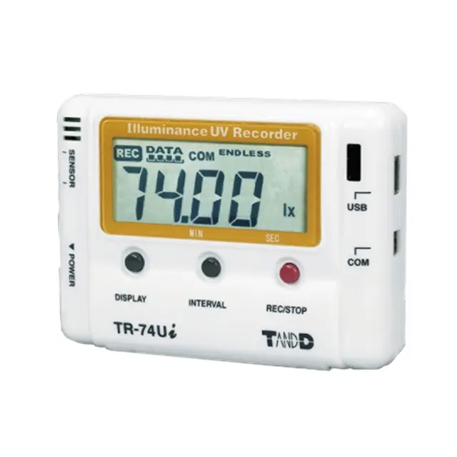 TECPEL T & D TR-74Ui التراكم ضوء ، الرطوبة و درجة الحرارة مسجل بيانات