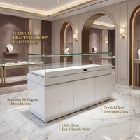 Vitrine à bijoux élégante à LED, présentoir à montres et bijoux, comptoir de présentation pour magasin - Meilleures ventes